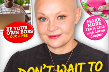 front page of march edition of Quids In magazine with photo of Gail Porter